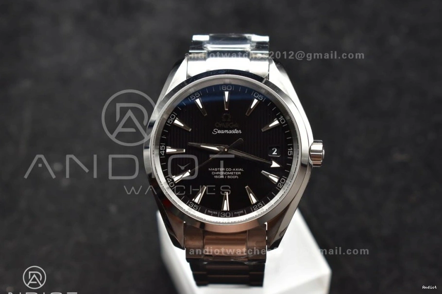 On Terra Best A8500 VSF Black Edition Vertical 1:1 SS Dial Bracelet SS Aqua 150M 1218